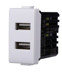 Serie Bticino Frutti Matix Compatibile Presa Schuko Lan Pulsante Deviatore Usb      Presa 2 Usb   