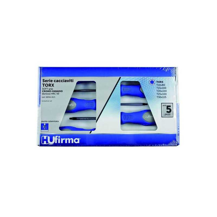 Serie Cacciaviti Hu-Firma Crv Torx Pezzi 5