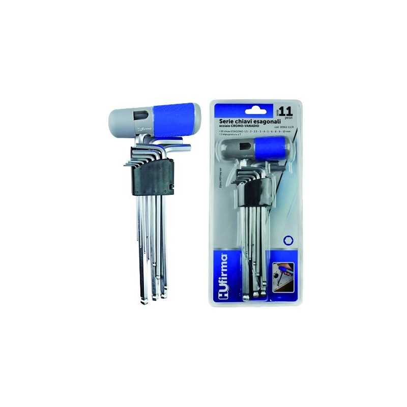 Serie Chiavi Hu-Firma Esagonali Impugnat.T Pezzi 11