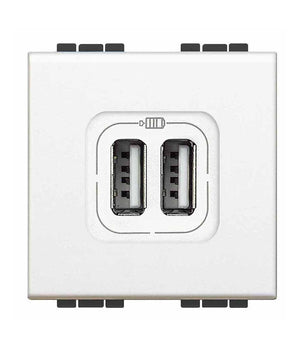 Serie Living International Compatibile Apparecchi Di Comando Moduli Prese Interr      Presa 2 Usb   