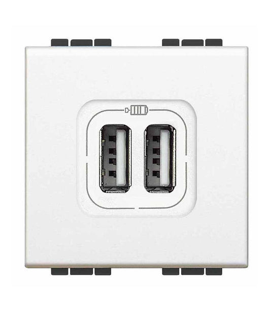 Serie Living International Compatibile Apparecchi Di Comando Moduli Prese Interr      Presa 2 Usb   