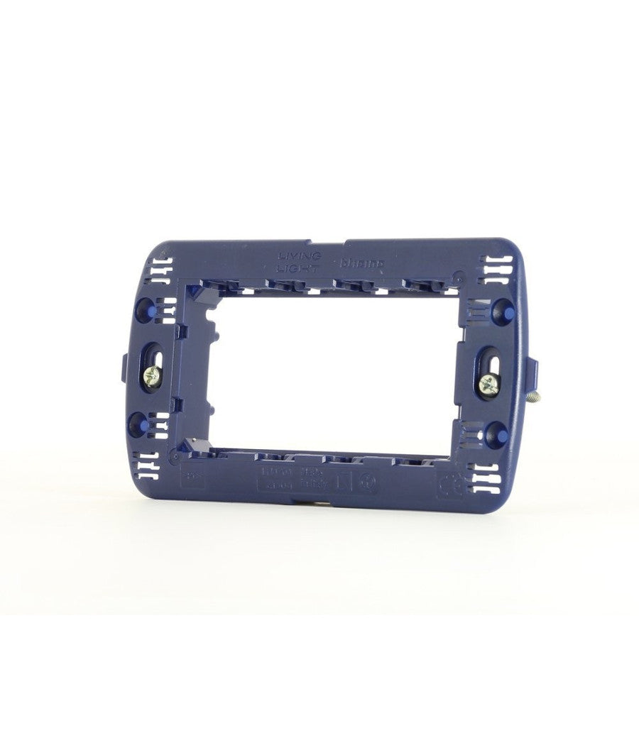 Serie Living International Compatibile Apparecchi Di Comando Moduli Prese Interr      Supporto 4 Posti   