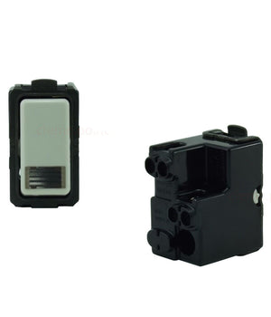 Trade Shop - Serie Magic Compatibile Interruttori Bipolari Unipolari Prese Compatibili Moduli -     Deviatore Unipolare Luminoso