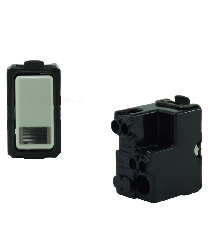 Trade Shop - Serie Magic Compatibile Interruttori Bipolari Unipolari Prese Compatibili Moduli -     Deviatore Unipolare Luminoso