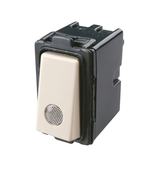 Trade Shop - Serie Magic Compatibile Interruttori Bipolari Unipolari Prese Compatibili Moduli -     Interruttore Luminoso