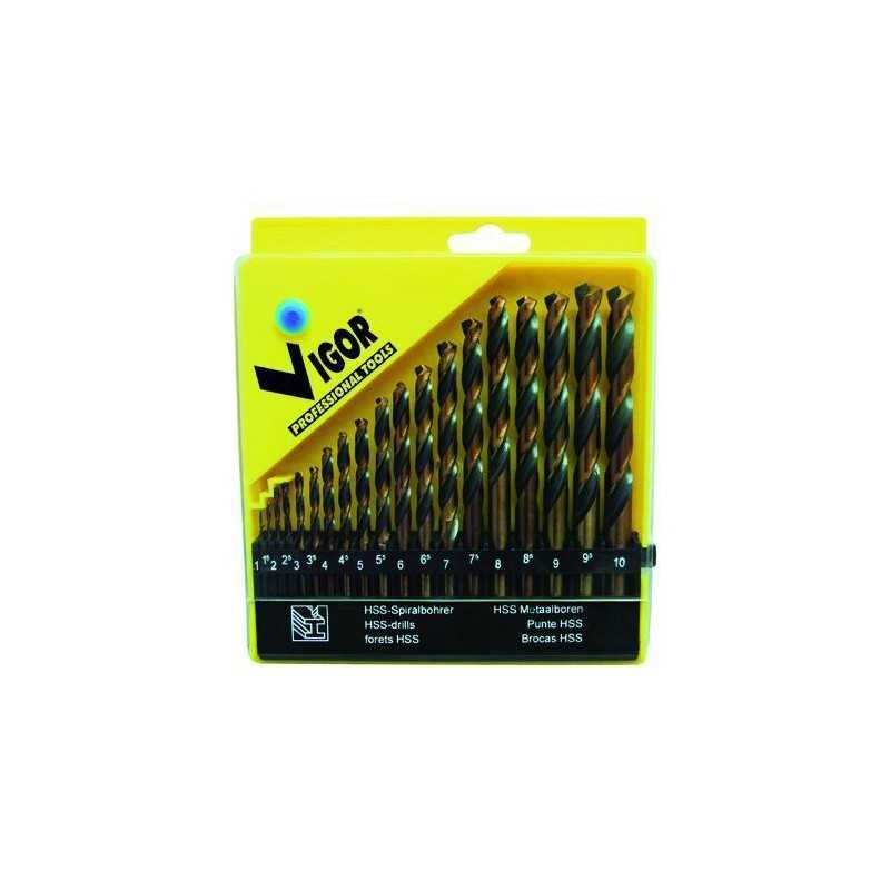 Serie Punte HSS Vigor Bi-Action pz. 19 mm. 1-10