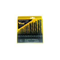 Serie Punte Hss Vigor Scatola Plastica 19 Pz 1-10 Mm