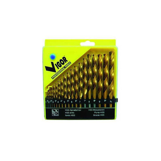 Serie Punte HSS Vigor Titanium pz. 19 mm. 1-10