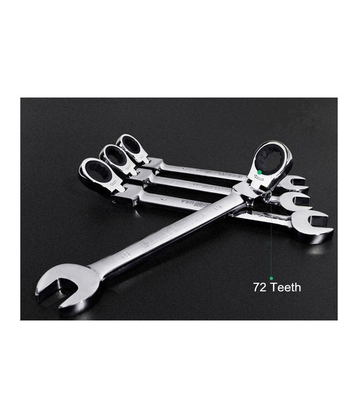 Serie Set Kit 7 Chiavi Snodo A Cricchetto Flessibili In Valigetta Trasporto         