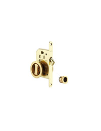 Serratura ad incasso per porta scorrevole con nottolino - Ottonato - THIRARD