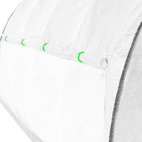 IDMarket - Serra a tunnel da giardino sollevabile bianca da 12M² con zanzariera