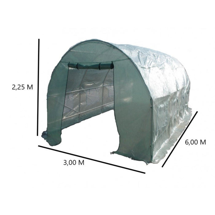 Serra a Tunnel in Polietilene con Finestra Di Ventilazione 300x600