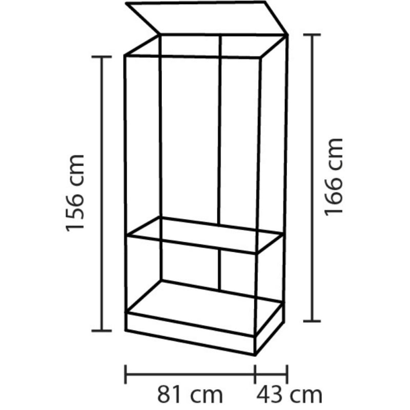 Serra da Balcone Polis 350 Alluminio Anodizzato 81x43x156 cm