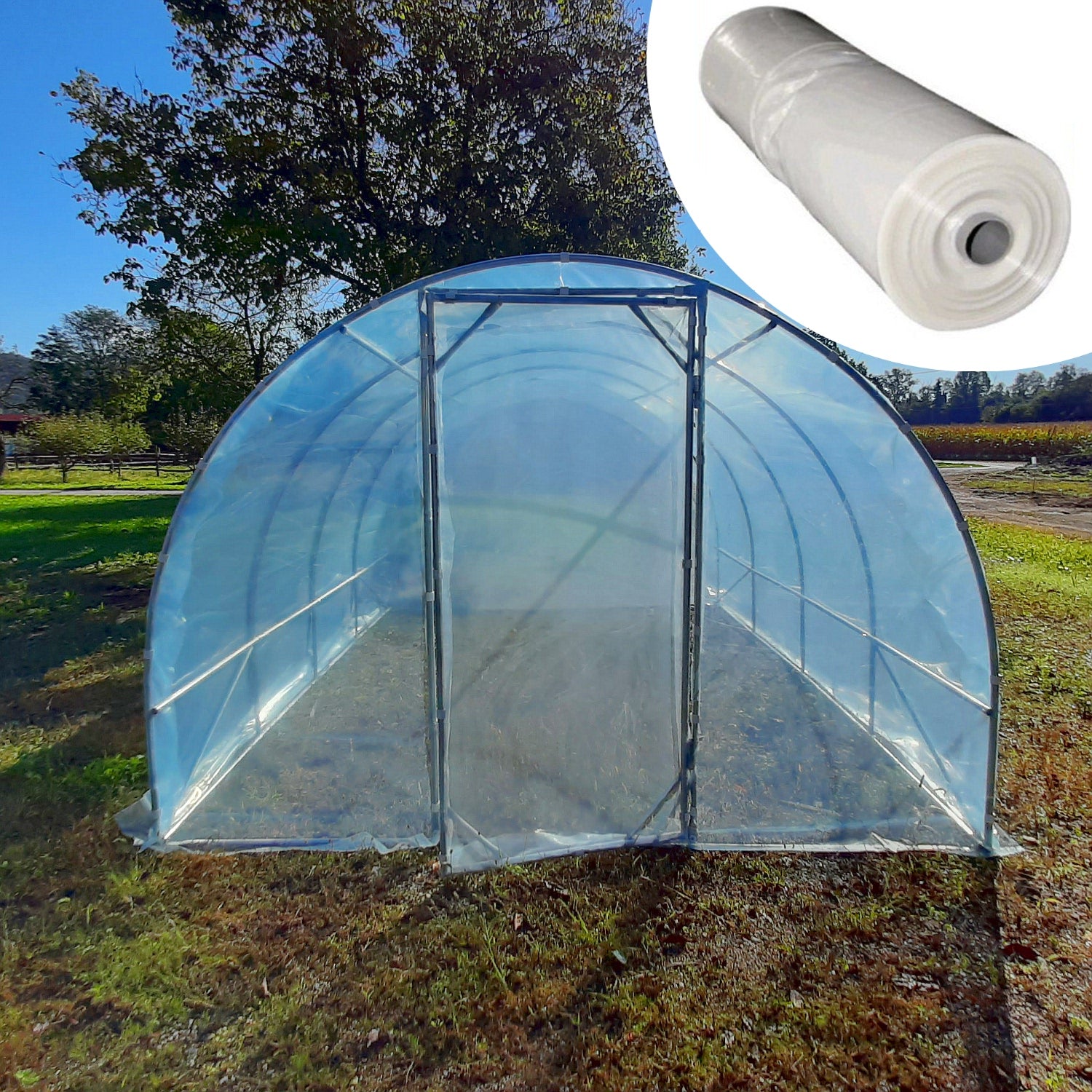 Serra Easy Plus 3,5x7m con copertura PE 200MC