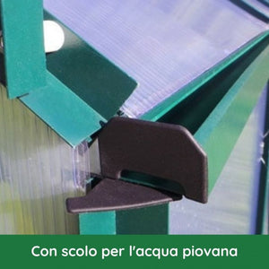 Serra Ezooza Gran Torino in Alluminio e policarbonato alveolare da 6mm. Base Inclusa. Dimensioni 250 x 430 cm