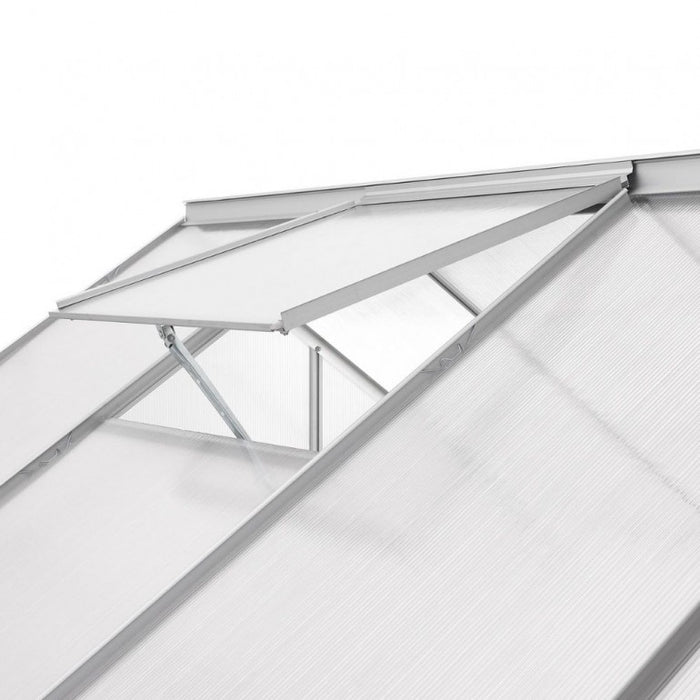 Serra "Idefix" nuova struttura in alluminio e policarbonato alveolare da 4mm con Base inclusa. Dimensioni 250 x 190 cm