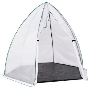 IDMarket - Serra invernale per balconi e terrazze, a forma di maxi-cupola 250 x 250 x 200 cm