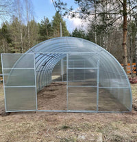 Serra ComPRO 4x10m con copertura policarbonato alveolare 4mm