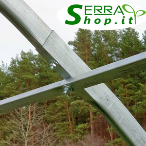 Serra ComPRO 4x6m con copertura policarbonato alveolare 4mm