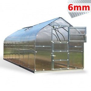 Serra Geo 2,5x8m con copertura policarbonato alveolare 6mm