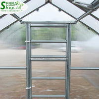 Serra Geo 2,5x10m con copertura policarbonato alveolare 6mm