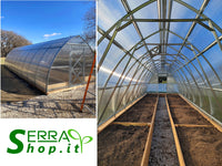 Serra Premium 3x10m con copertura policarbonato alveolare 6mm