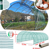 Serra Tunnel NetPlus 3,5x11m con rete antigrandine