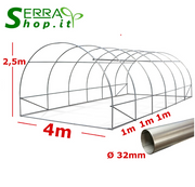 Serra Tunnel NetPlus 4x4m con rete antigrandine