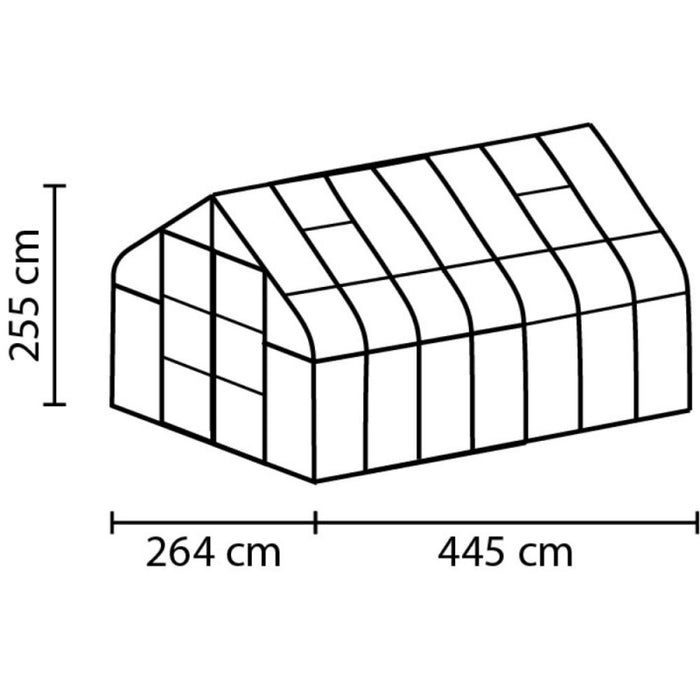 Serra Vitavia Diana 11500 in Alluminio e Policarbonato Alveolare 4mm 254 x 445 h255