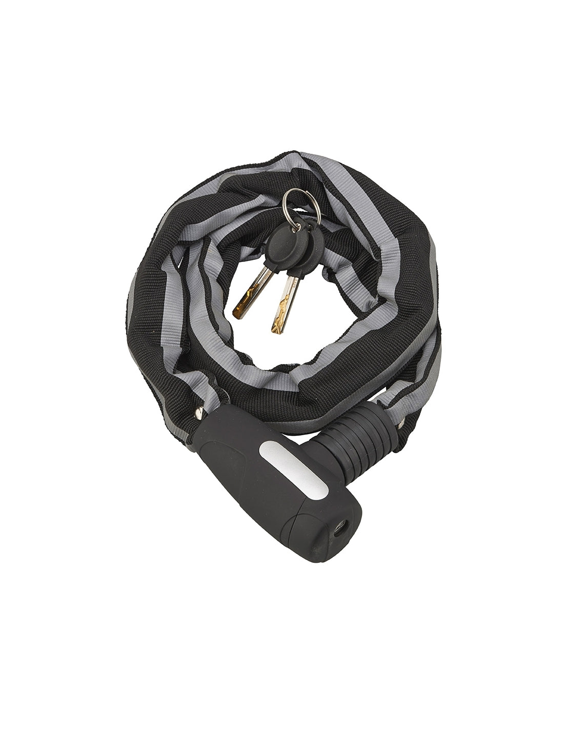 Antifurto a chiave Biker, catena d'acciaio, moto, 0.9m, 2 chiavi, nero - THIRARD