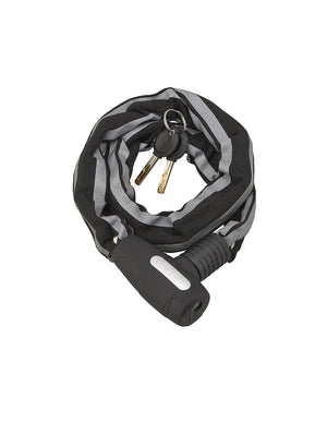 Antifurto a chiave Biker, catena d'acciaio, moto, 0.9m, 2 chiavi, nero - THIRARD