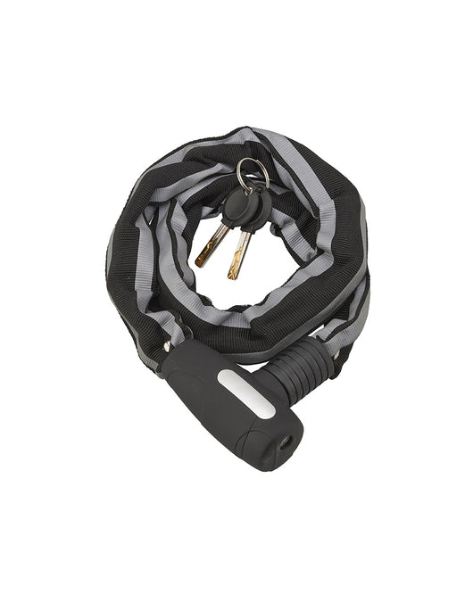 Antifurto a chiave Biker, catena d'acciaio, moto, 0.9m, 2 chiavi, nero - THIRARD