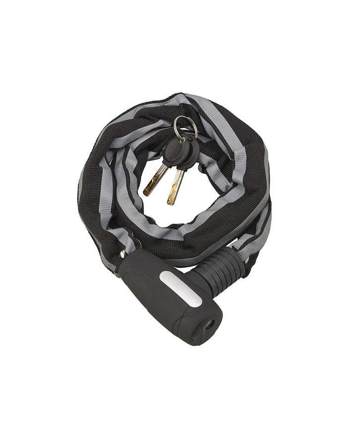 Antifurto a chiave Biker, catena d'acciaio, moto, 0.9m, 2 chiavi, nero - THIRARD