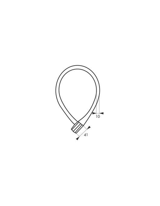 Antifurto a chiave Softy, cavo d'acciaio, bicicletta, 10mmx0.6m, 2 chiavi - THIRARD