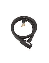 Antifurto a chiave Stunt, cavo d'acciaio, bicicletta, 18mmx1m, 2 chiavi, nero - THIRARD