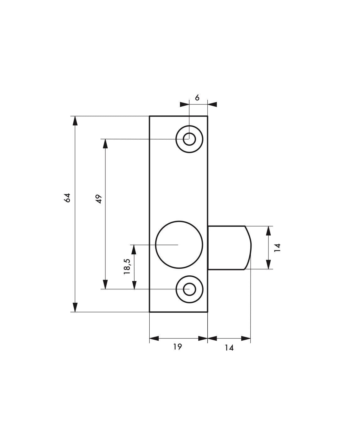 Serratura a cilindro per finestre in metallo, 1 chiave - THIRARD