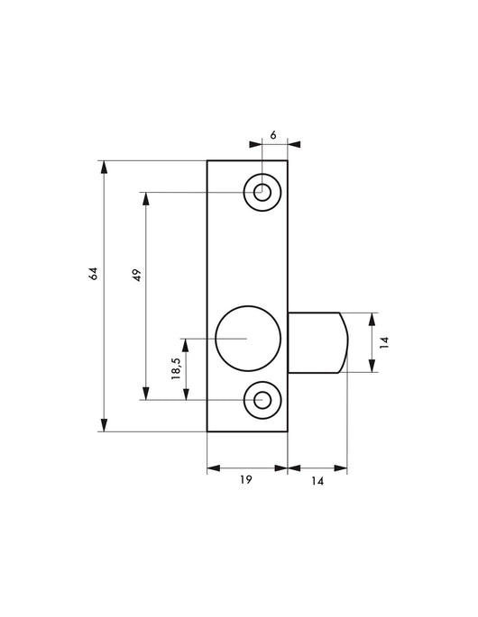 Serratura a cilindro per finestre in metallo, 1 chiave - THIRARD