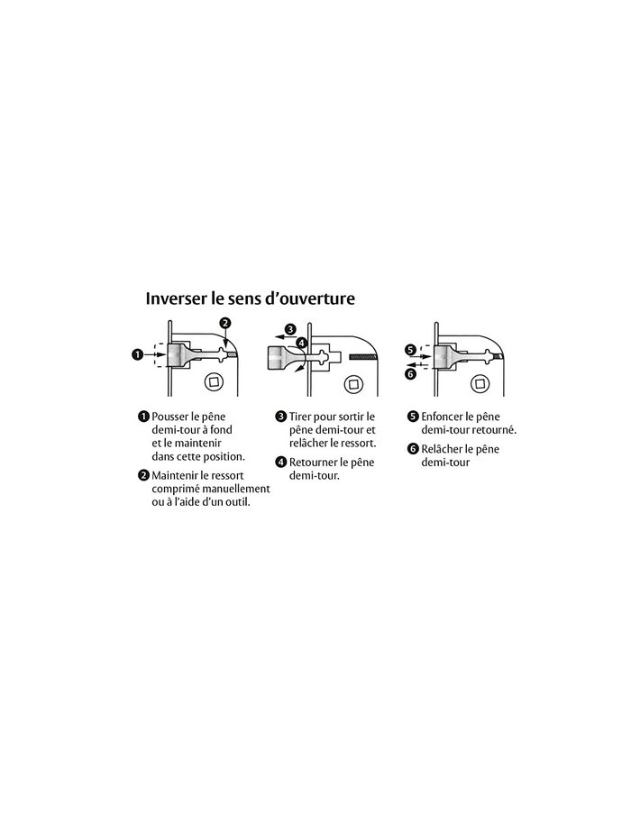 Serratura da incasso a cilindro europeo per porta d'ingresso, asse 70 mm, piastra quadra, acciaio - THIRARD