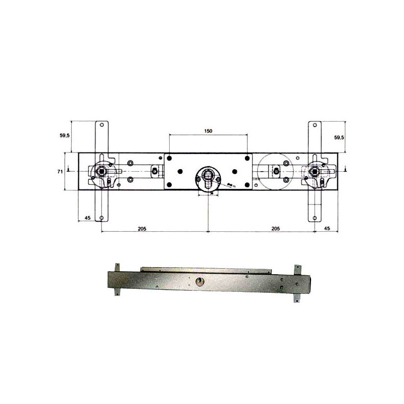 Serratura Bascule Spranga Cil. Llc113.5/8 Potent