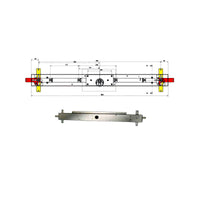 Serratura Bascule Spranga Cil. Llc113.8/6 Potent