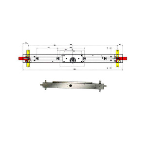 Serratura Bascule Spranga Cil. Llc113.8/6 Potent