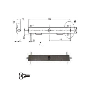 Serratura Bascule Spranga Pompa 6002 Kassel