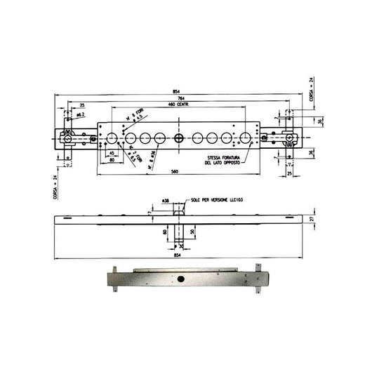 Serratura Bascule Spranga Pompa Llc103 Potent