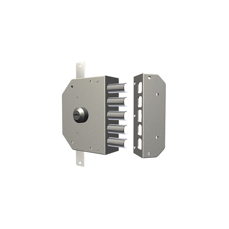 Serratura da applicare CR 3200C-02N – Cilindro 60 mm – 3 punti di chiusura – Destra – Struttura robusta