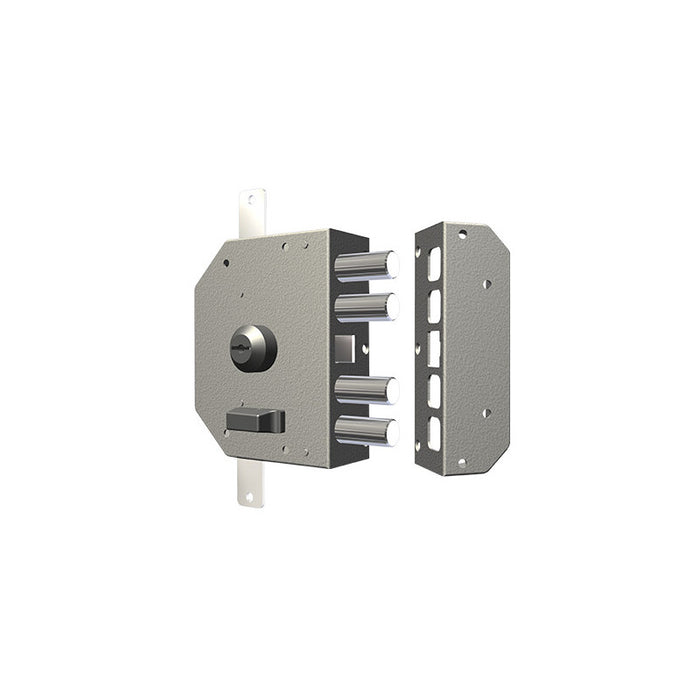 Serratura da applicare CR 3250C-52N – Cilindro 60 mm – 3 punti di chiusura – Sinistra – Struttura robusta