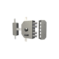 Serratura da applicare CR 3350C-02N – Cilindro 60 mm – 3 punti di chiusura – Destra – Struttura robusta