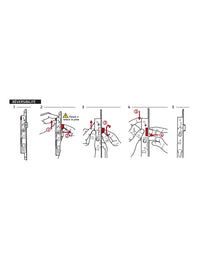 Serratura da incasso per porta interna, asse 80mm, piastra tonda, nichelato - THIRARD