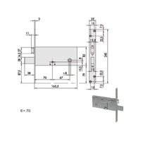 Serratura Doppia Mappa Inf.All 57312-73-0 Cisa