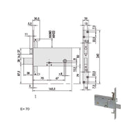 Serratura Doppia Mappa Inf.All 57317-73-0 Cisa