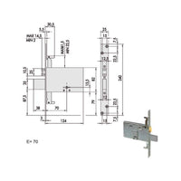 Serratura Doppia Mappa Inf.All 57325-73-0 Cisa